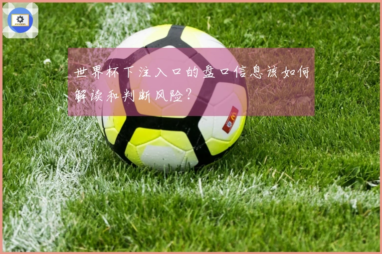世界杯下注入口的盘口信息该如何解读和判断风险？